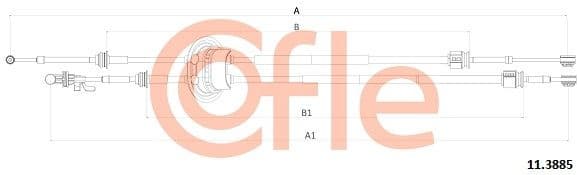 Cable Pull, manual transmission 11.3885