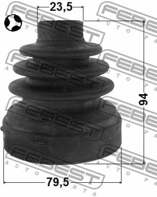 Bellow, drive shaft 0215-J32T - image 2
