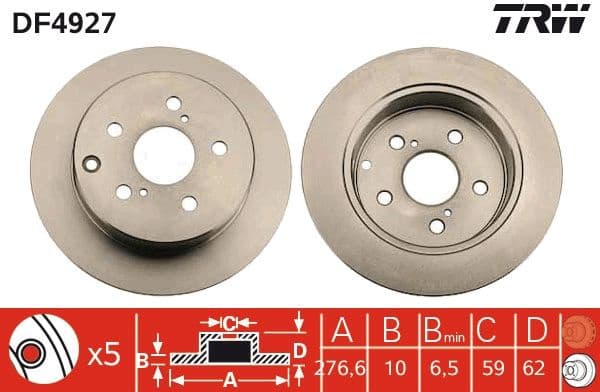 Brake Disc DF4927 - image 3