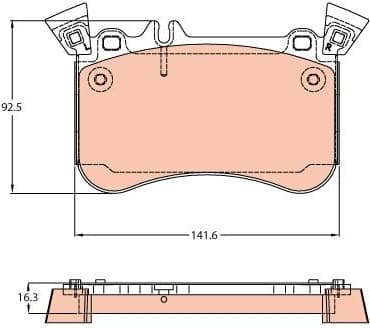 Brake Pad Set, disc brake GDB2229