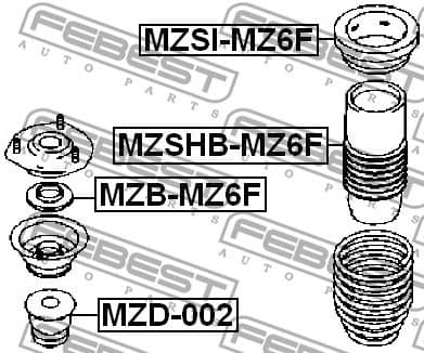 Rubber Buffer, suspension MZD-002 - image 2