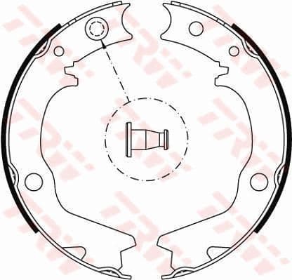 Brake Shoe Set, parking brake GS8479 - image 2