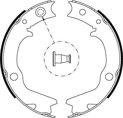 Brake Shoe Set, parking brake GS8479 - image 3