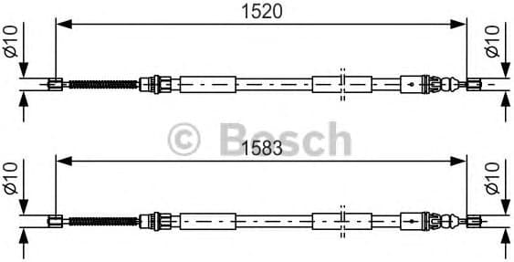 Cable handbrake 41.0247.1 - image 2