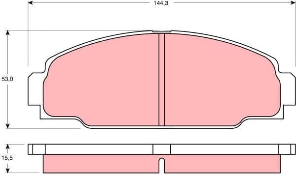Brake Pad Set, disc brake GDB3090 - image 2
