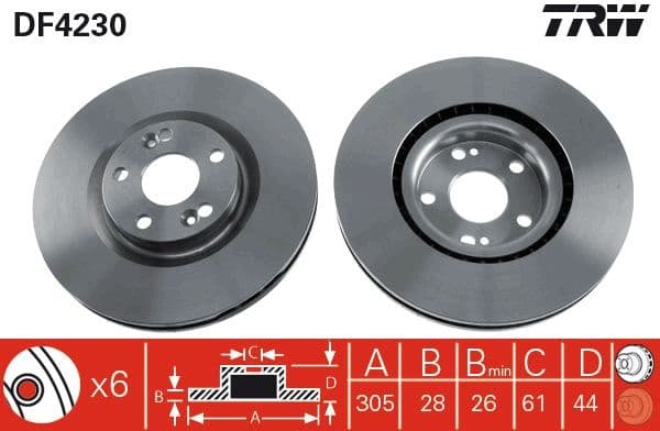 Brake Disc DF4230 - image 3