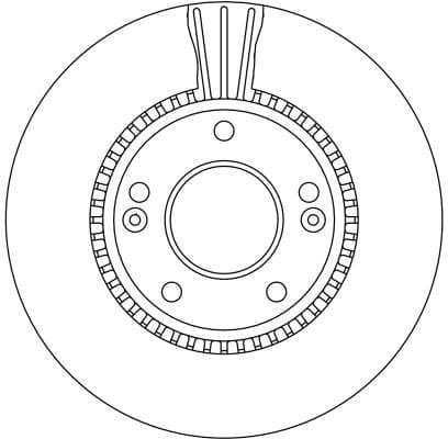 Brake discs kit front (2pcs), Top Quality DF4283 - image 2