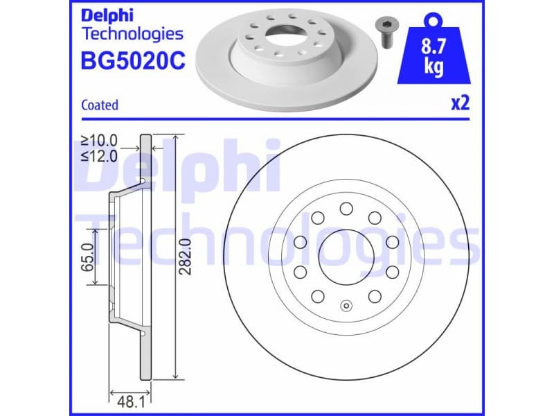 Brake Disc BG5020C