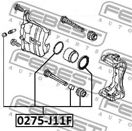 Repair Kit, brake caliper 0275-J11F - image 2