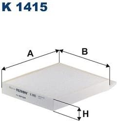 Filter, cabin air K1415
