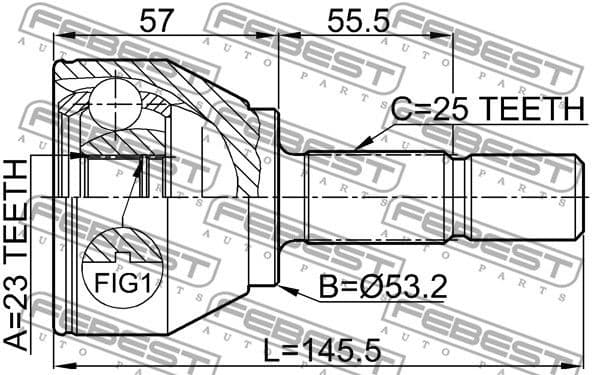 Joint Kit, drive shaft 2110-FOC - image 2