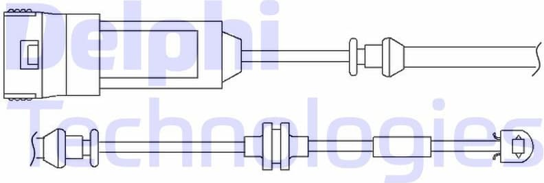 Warning Contact, brake pad wear LZ0166