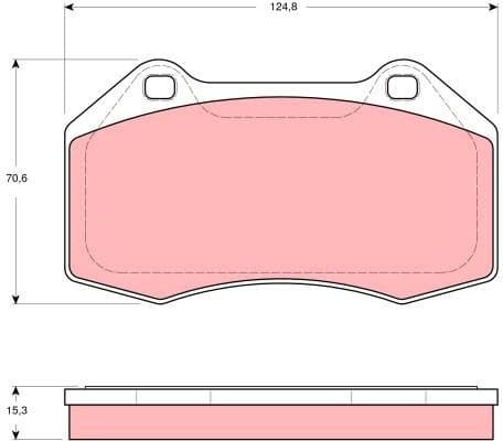 Brake Pad Set, disc brake GDB1606 - image 3