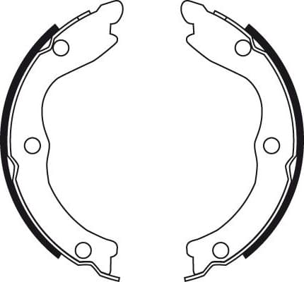 Brake shoes handbrake, Top Quality GS8710 - image 4