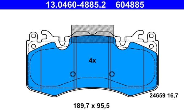 Brake Pad Set, disc brake 13046048852