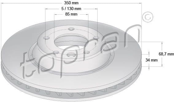 Brake Disc COATED 111 289
