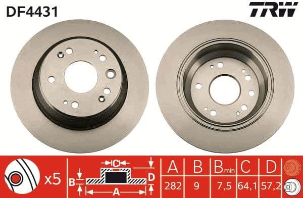 Brake Disc DF4431 - image 2