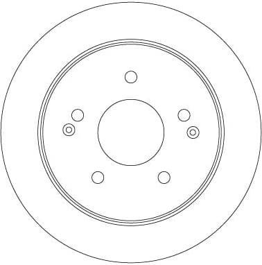 Brake Disc TRW SINGLE DF6879S - image 2