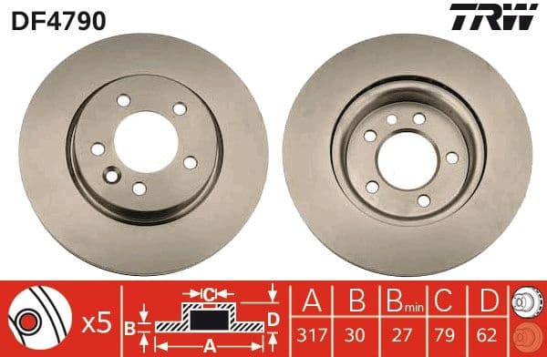 Brake Disc DF4790 - image 2