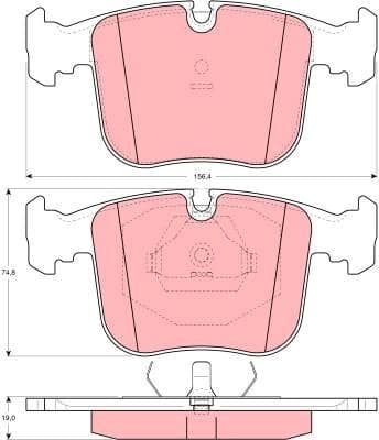 Brake Pad Set, disc brake GDB1118 - image 2