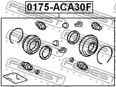 Repair Kit, brake caliper 0175-ACA30F - image 2