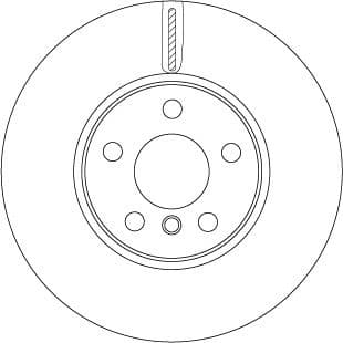Brake Disc TRW SINGLE DF6747S - image 4