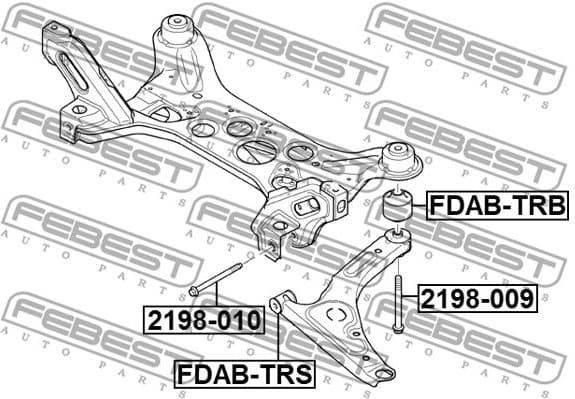 Fastening Bolt, control arm 2198-009 - image 2