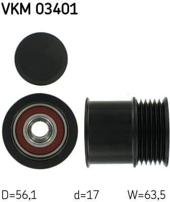 Freewheel clutch alternator VKM03401 - image 2