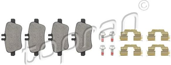 Brake Pad Set, disc brake 408 552