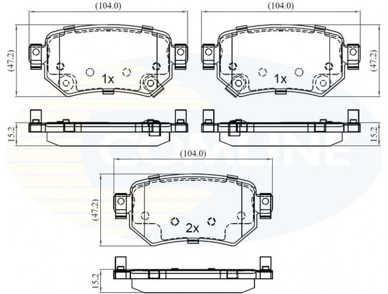 Brake Pad Set, disc brake CBP32386 - image 2