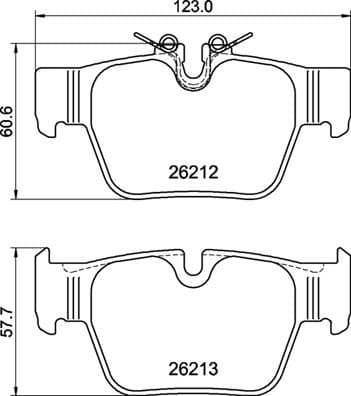 Brake Pad Set, disc brake PRIME LINE P06117