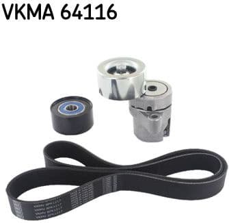 V-ribbed Belt Set VKMA 64116 - image 2