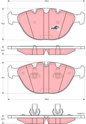 Brake pads front, Top Quality GDB1529 - image 2