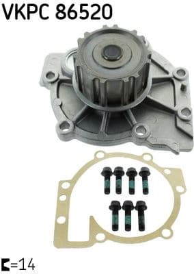 Water Pump, engine cooling VKPC 86520 - image 2