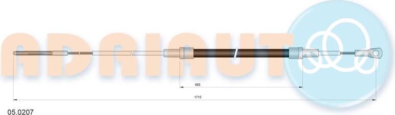 Cable Pull, parking brake 05.0207