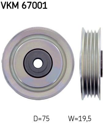 Deflection/Guide Pulley, V-ribbed belt VKM 67001 - image 2