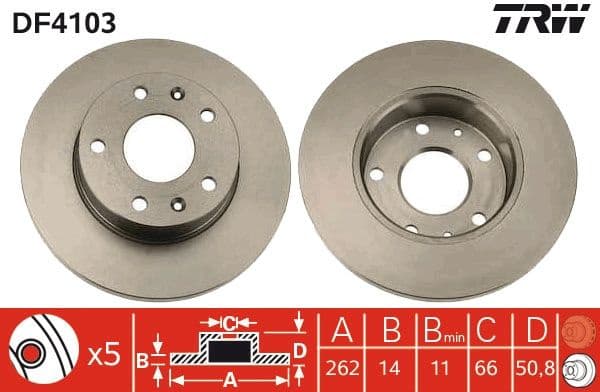 Brake Disc DF4103 - image 3