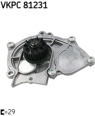 Water Pump, engine cooling VKPC81231 - image 2