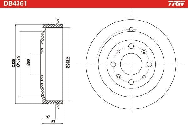Brake Drum DB4361 - image 4