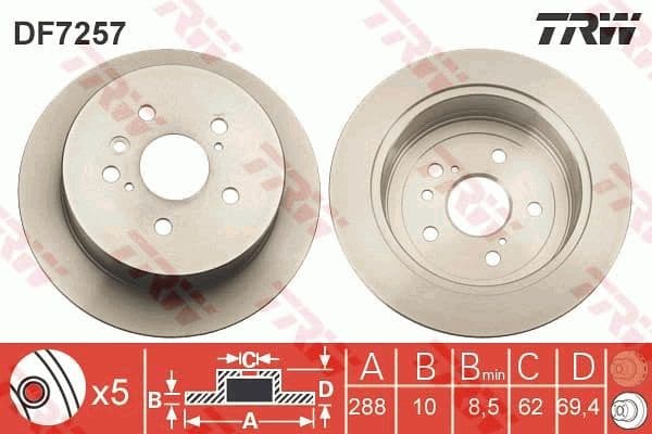 Brake Disc DF7257
