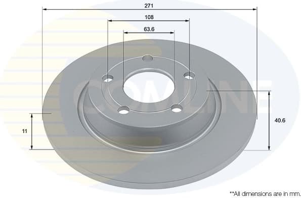 Brake Disc COATED ADC4074