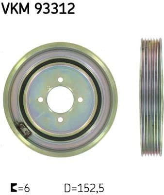 Belt Pulley, crankshaft VKM 93312 - image 2