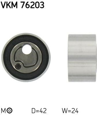 Tensioner Pulley, timing belt VKM 76203 - image 2