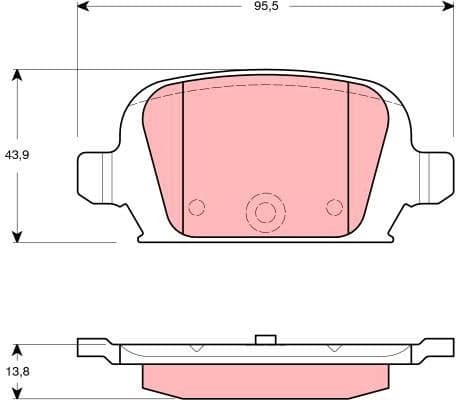Brake Pad Set, disc brake GDB1412 - image 2