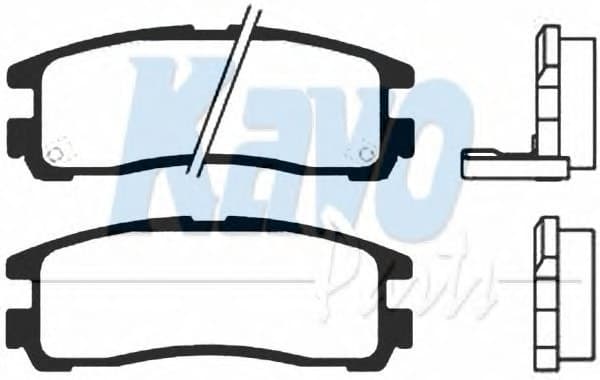 Brake pads rear HANZE HBP803 - image 2