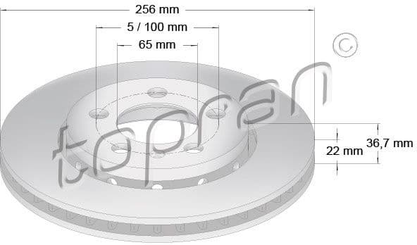 Brake Disc COATED 110 434