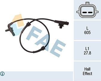 Sensor, wheel speed 78275