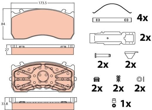 Brake Pad Set, disc brake GDB5073 - image 4