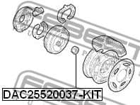 Wheel Bearing Kit DAC25520037-KIT - image 2