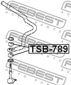 Mounting, axle strut TSB-789 - image 2